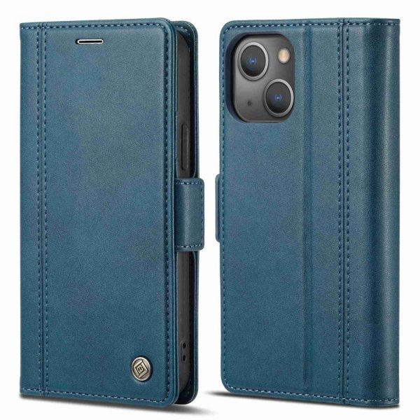 Lc.Imeeke iPhone 14 Plus Fodral med Kortfack Blå