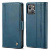 Lc.Imeeke iPhone 14 Plus Fodral med Kortfack Blå