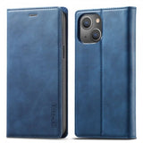 Lc.Imeeke iPhone 14 Plus Fodral med Kortfack Flip Blå