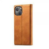 Lc.Imeeke iPhone 14 Plus Fodral med Kortfack Flip Brun