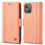 Lc.Imeeke iPhone 14 Plus Fodral med Kortfack Rosa