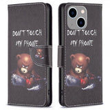 iPhone 14 Plus Fodral Motiv Björn Don't Touch My Phone