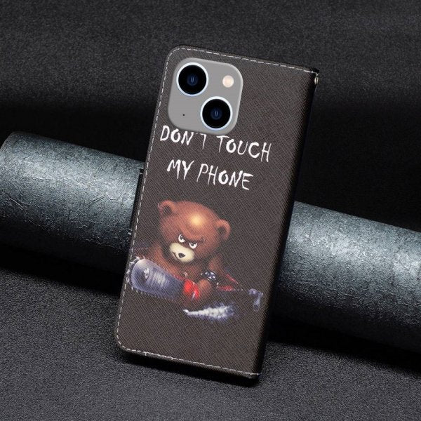 iPhone 14 Plus Fodral Motiv Björn Don't Touch My Phone