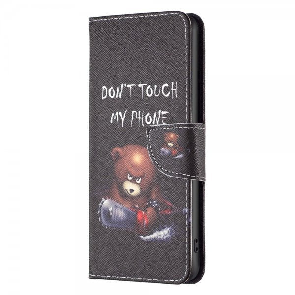 iPhone 14 Plus Fodral Motiv Björn Don't Touch My Phone