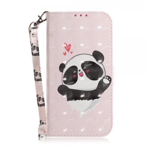 iPhone 14 Plus Fodral Motiv Panda Hjärtan