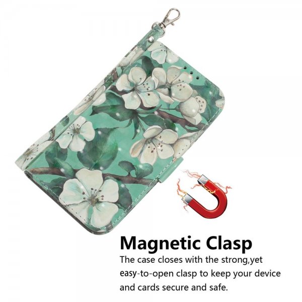 iPhone 14 Plus Fodral Motiv Vita Blommor