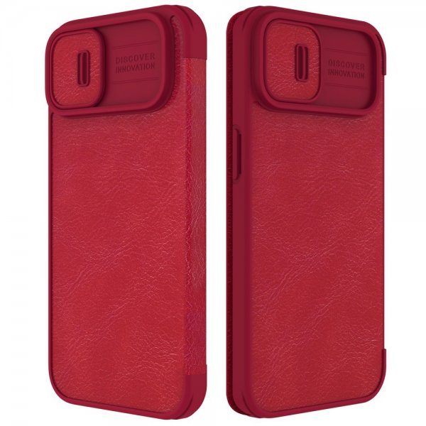 Nillkin iPhone 14 Plus Fodral Qin Pro Series Röd