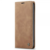 CaseMe iPhone 14 Plus Fodral Retro Flip Brun