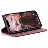 CaseMe iPhone 14 Plus Fodral Retro Flip Röd