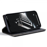 CaseMe iPhone 14 Plus Fodral Retro Flip Svart