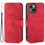 Dg.Ming iPhone 14 Plus Fodral Retro Röd