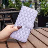 iPhone 14 Plus Fodral Rombmönster Lila