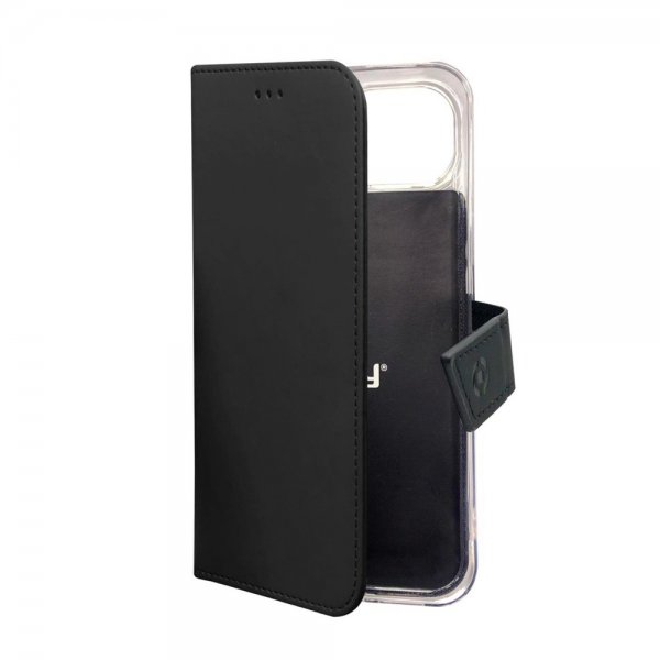 Celly iPhone 14 Plus Fodral Wally Wallet Case Svart
