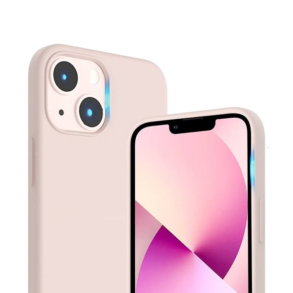 Rvelon iPhone 14 Plus Skal Silikon Sandrosa