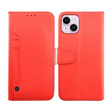 Rvelon iPhone 14 Plus Fodral Utfällbart Kortfack Röd