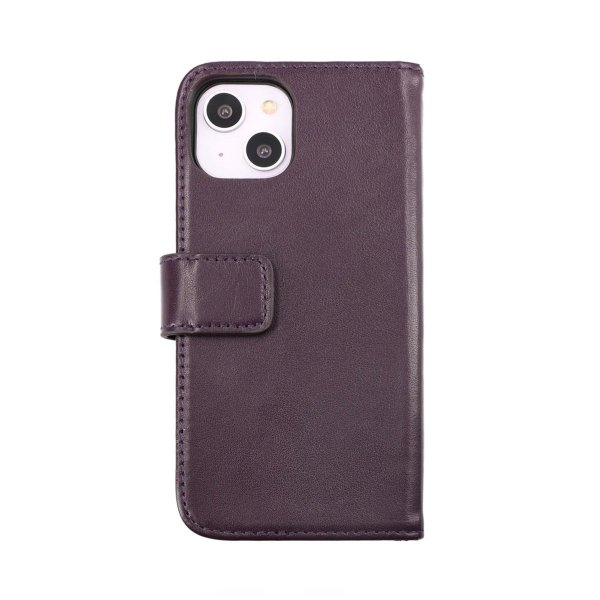 Rvelon iPhone 14 Plus Fodral Äkta Läder Lila