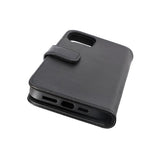 Rvelon iPhone 14 Plus Fodral Äkta Läder Svart