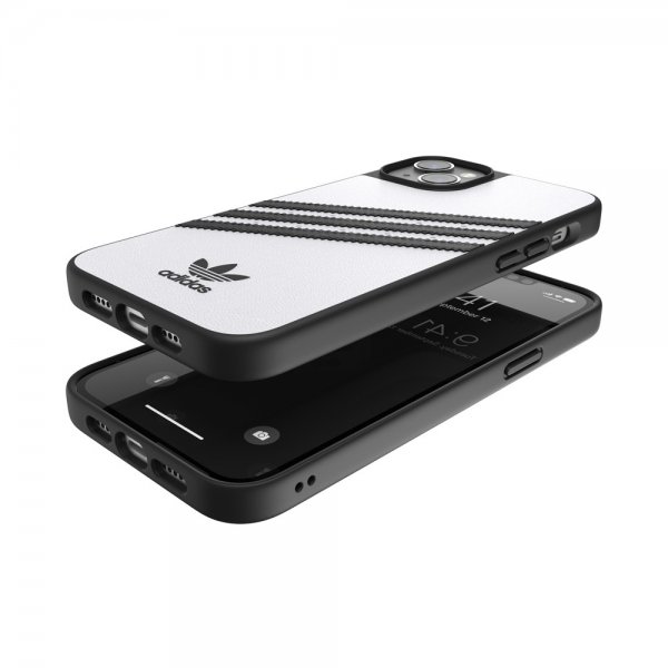Adidas iPhone 14 Plus Skal 3 Stripes Snap Case Vit Svart