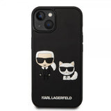 Karl Lagerfeld iPhone 14 Plus Skal 3D Rubber Karl & Choupette Svart