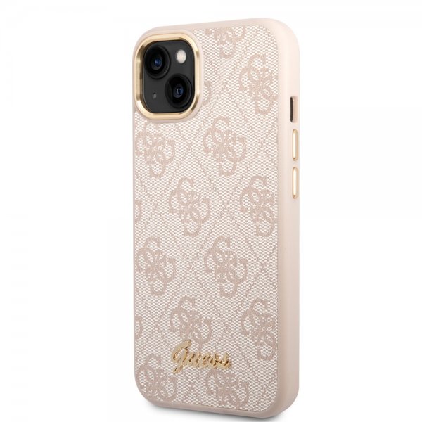 Guess iPhone 14 Plus Skal 4G Logo Rosa