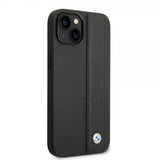 BMW iPhone 14 Plus Skal Big Logo Stripe Svart