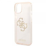 Guess iPhone 14 Plus Skal Full Glitter Guld
