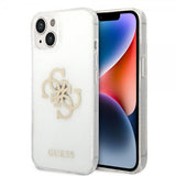 Guess iPhone 14 Plus Skal Full Glitter Transparent