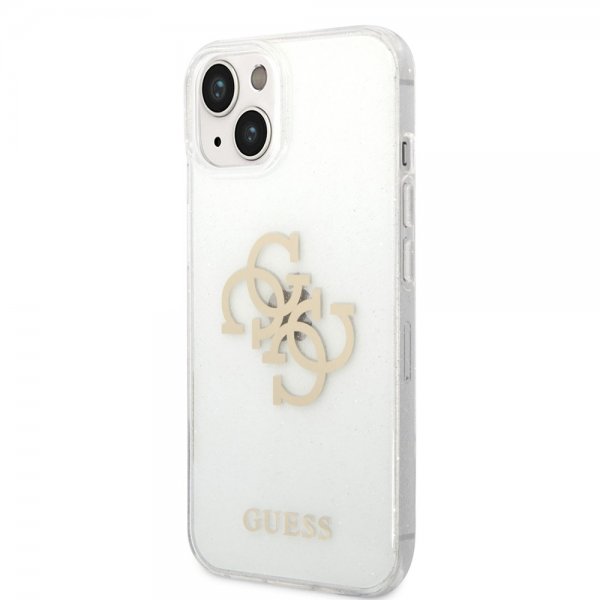 Guess iPhone 14 Plus Skal Full Glitter Transparent