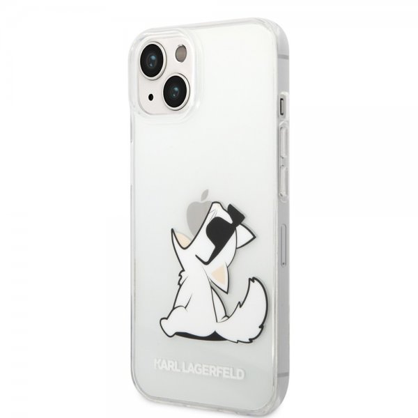 Karl Lagerfeld iPhone 14 Plus Skal Fun Choupette Transparent