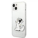 Karl Lagerfeld iPhone 14 Plus Skal Fun Choupette Transparent