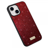 Sulada iPhone 14 Plus Skal Glitter Röd