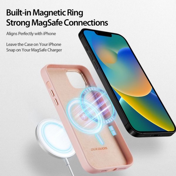 Dux Ducis iPhone 14 Plus Skal Grit Series MagSafe Rosa