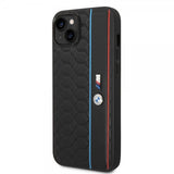 BMW iPhone 14 Plus Skal Hexagonal Pattern Svart