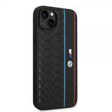 BMW iPhone 14 Plus Skal Hexagonal Pattern Svart