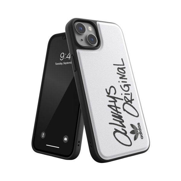 Adidas iPhone 14 Plus Skal Inlay Embroidery Case Vit Svart