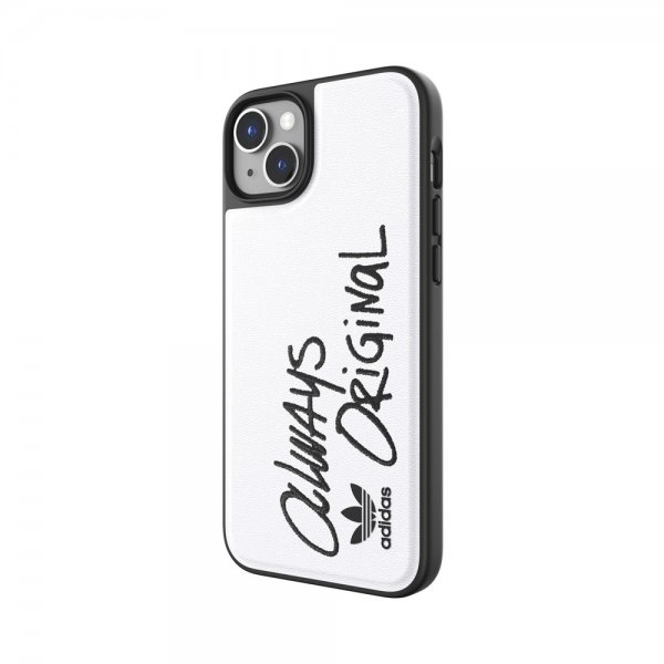 Adidas iPhone 14 Plus Skal Inlay Embroidery Case Vit Svart