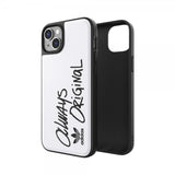 Adidas iPhone 14 Plus Skal Inlay Embroidery Case Vit Svart