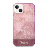 Guess iPhone 14 Plus Skal Jungle Rosa