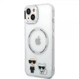 Karl Lagerfeld iPhone 14 Plus Skal Karl & Choupette MagSafe Transparent