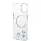 Karl Lagerfeld iPhone 14 Plus Skal Karl & Choupette MagSafe Transparent
