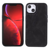 X-Level iPhone 14 Plus Skal Lädertextur Svart