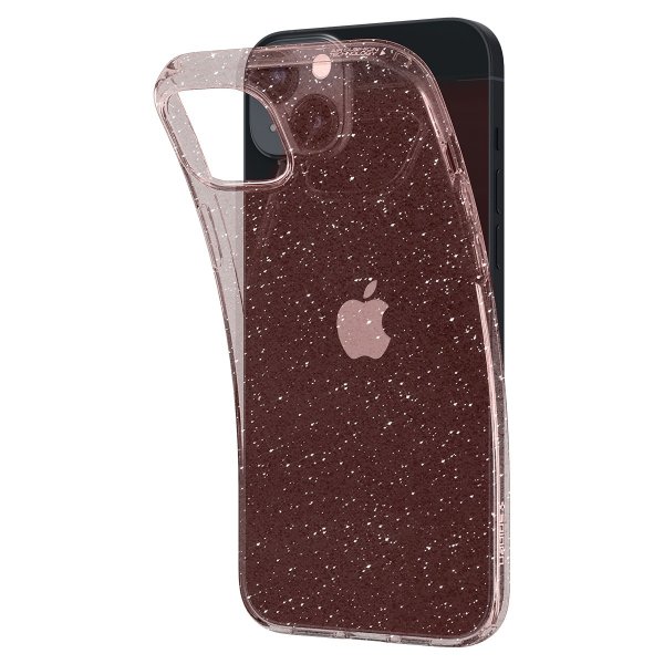 Spigen iPhone 14 Plus Skal Liquid Crystal Glitter Rose Quartz