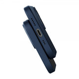 Baseus iPhone 14 Plus Skal Liquid Silica Gel MagSafe Blå