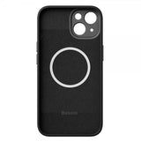 Baseus iPhone 14 Plus Skal Liquid Silica Gel MagSafe Svart