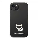 Karl Lagerfeld iPhone 14 Plus Skal Liquid Silicone Choupette Svart