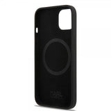 Karl Lagerfeld iPhone 14 Plus Skal Liquid Silicone Karl & Choupette MagSafe Svart