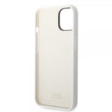 Karl Lagerfeld iPhone 14 Plus Skal Liquid Silicone Karl & Choupette Vit