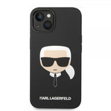 Karl Lagerfeld iPhone 14 Plus Skal Liquid Silicone Karl MagSafe Svart