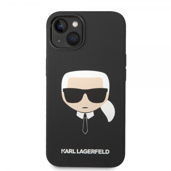Karl Lagerfeld iPhone 14 Plus Skal Liquid Silicone Karl Svart