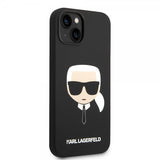 Karl Lagerfeld iPhone 14 Plus Skal Liquid Silicone Karl Svart